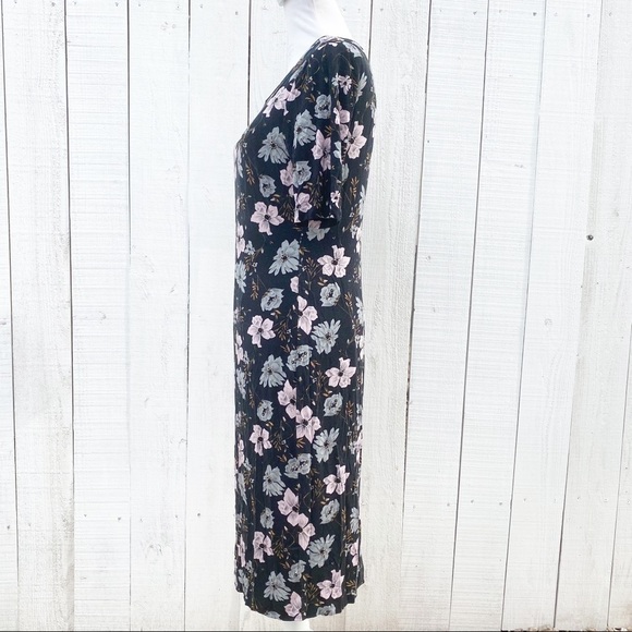 Floral midi dress Size Large - Picture 2 of 12